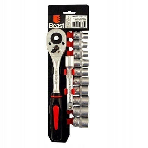 Socket wrenches Beast with ratchet and extension 8-24mm 12-elements 340181