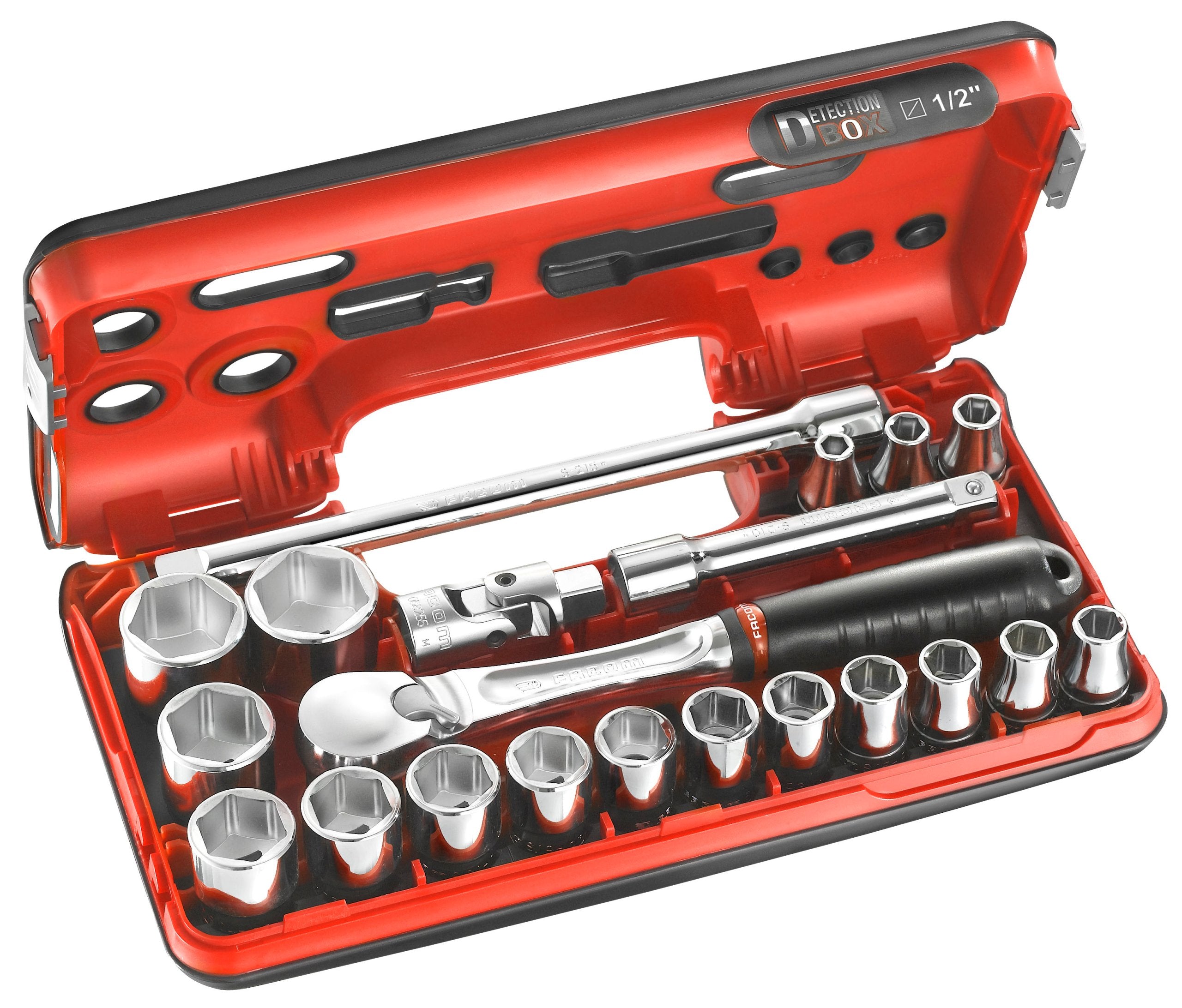 Socket wrenches Facom SET SL.DBOX1PB 1/2" Manufacturer code SL.DBOX1