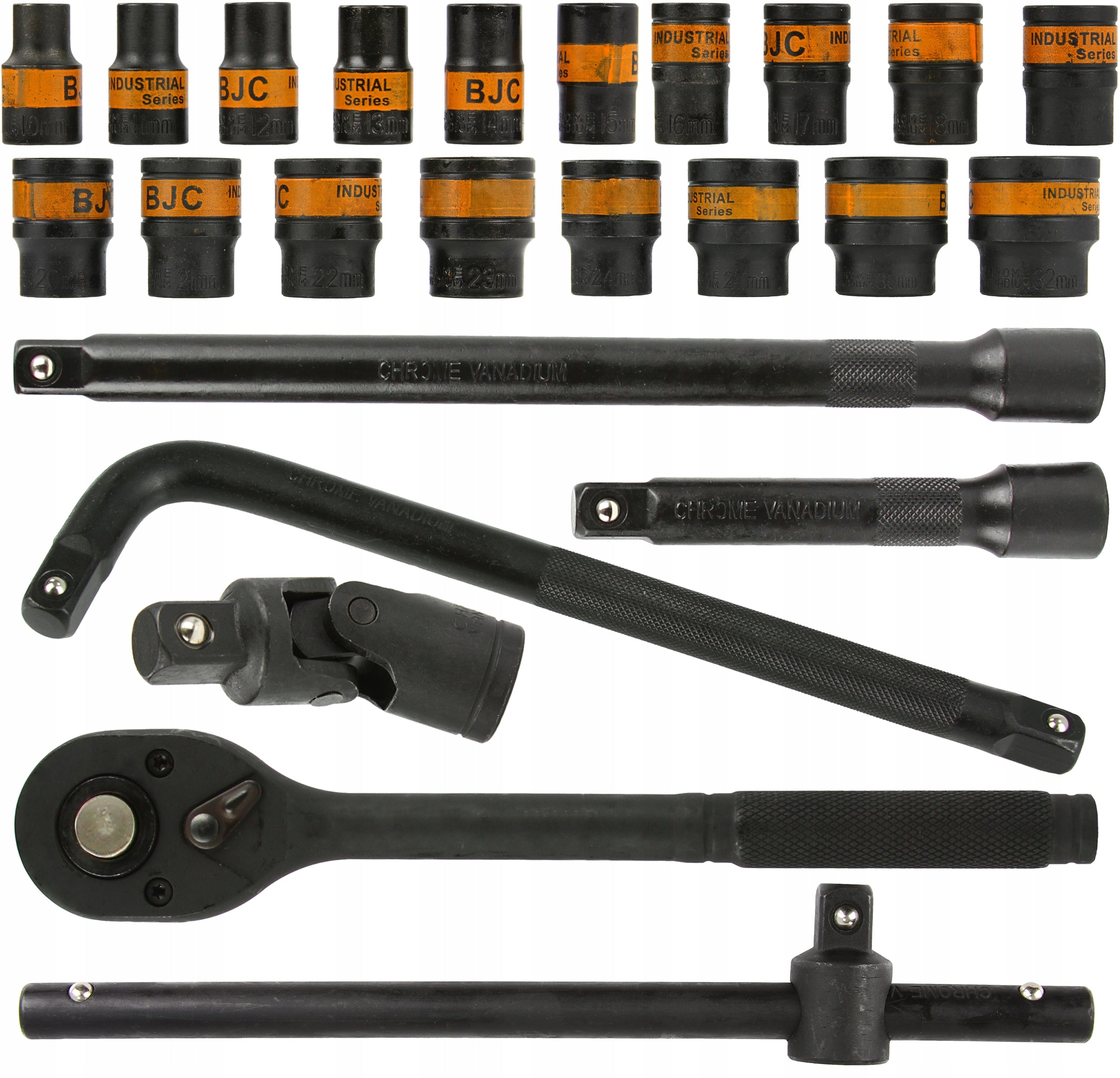 Socket wrenches ratchet socket set 1/2" 24el 8-32mm metal case EAN (GTIN) 5901969126853