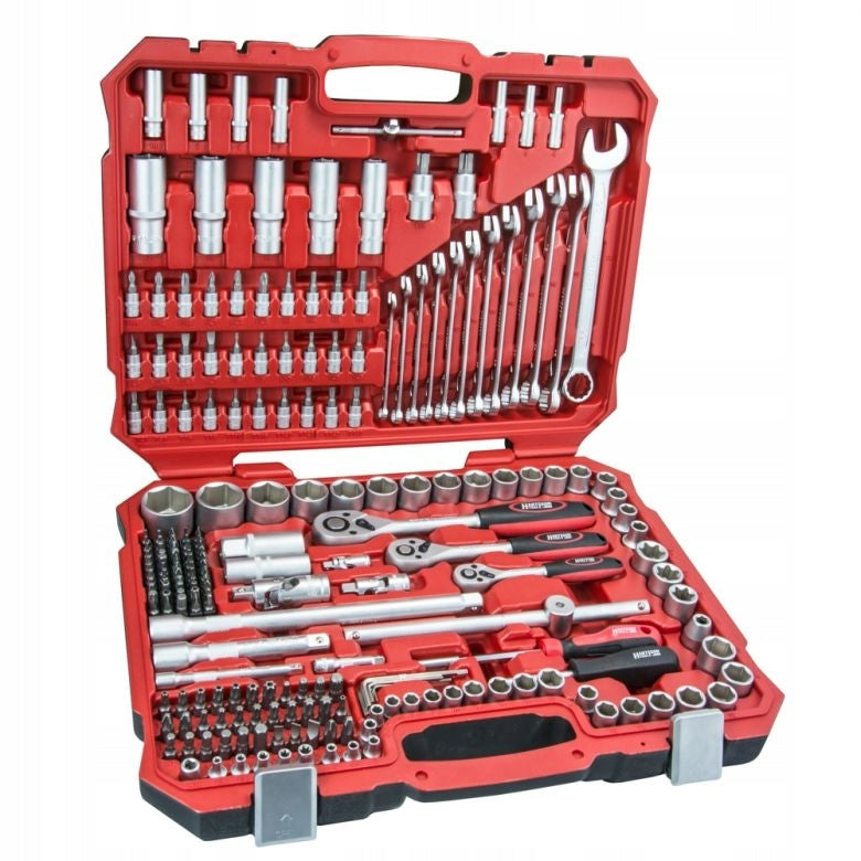 Socket wrenches set 17K216 CrV 216 pcs 1/4-1/2