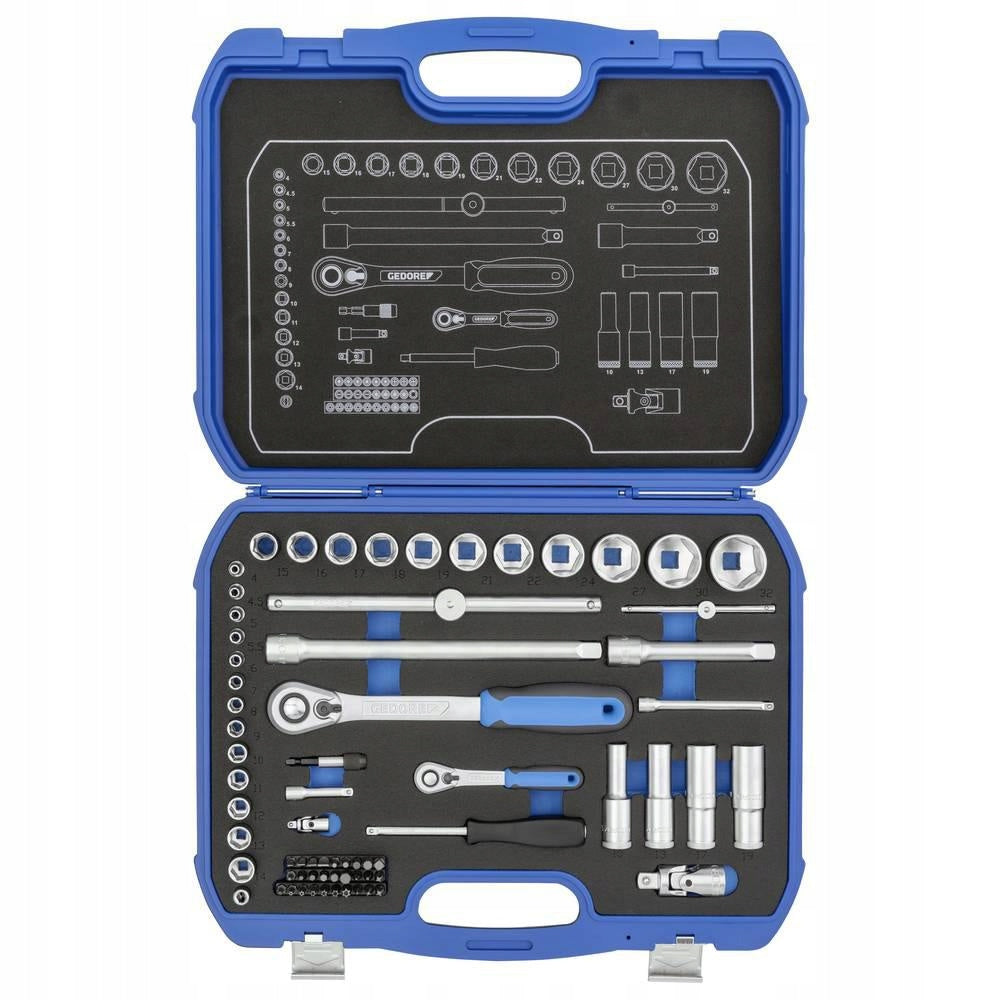 Socket wrenches set Gedore 19 BMC 20 69 element.