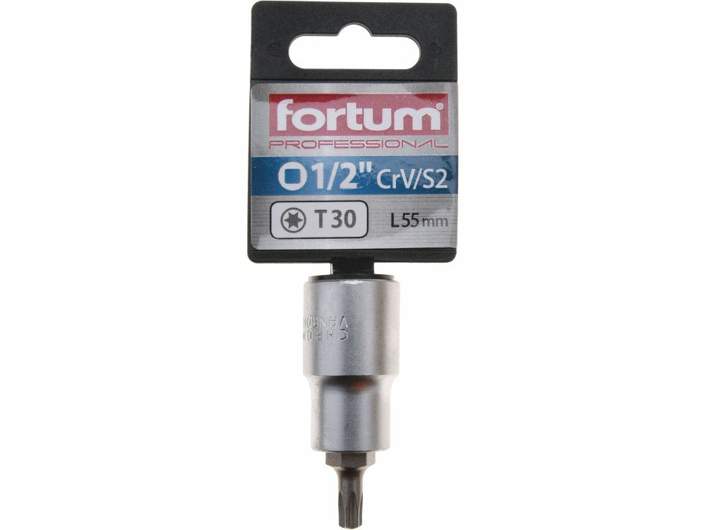 SocketFortum (4700723) TORX, 1/2", TX 30, L 55mm, CrV/S2 Manufacturer code 4700723