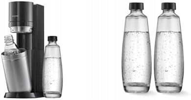 SodaStream Set of 2 Duo Saturator Products + 2x1l Glass Bottles