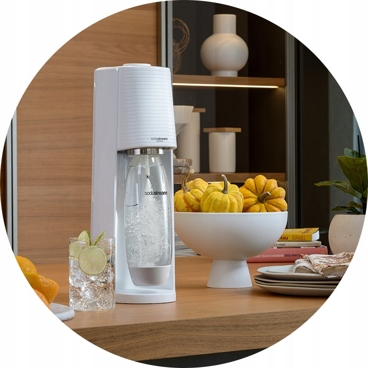 SodaStream Terra saturator set of 2 bottles 1 l + bottle 0.5 l + CO2 bottle Manufacturer code Saturator terra 3 butelki + saszetki