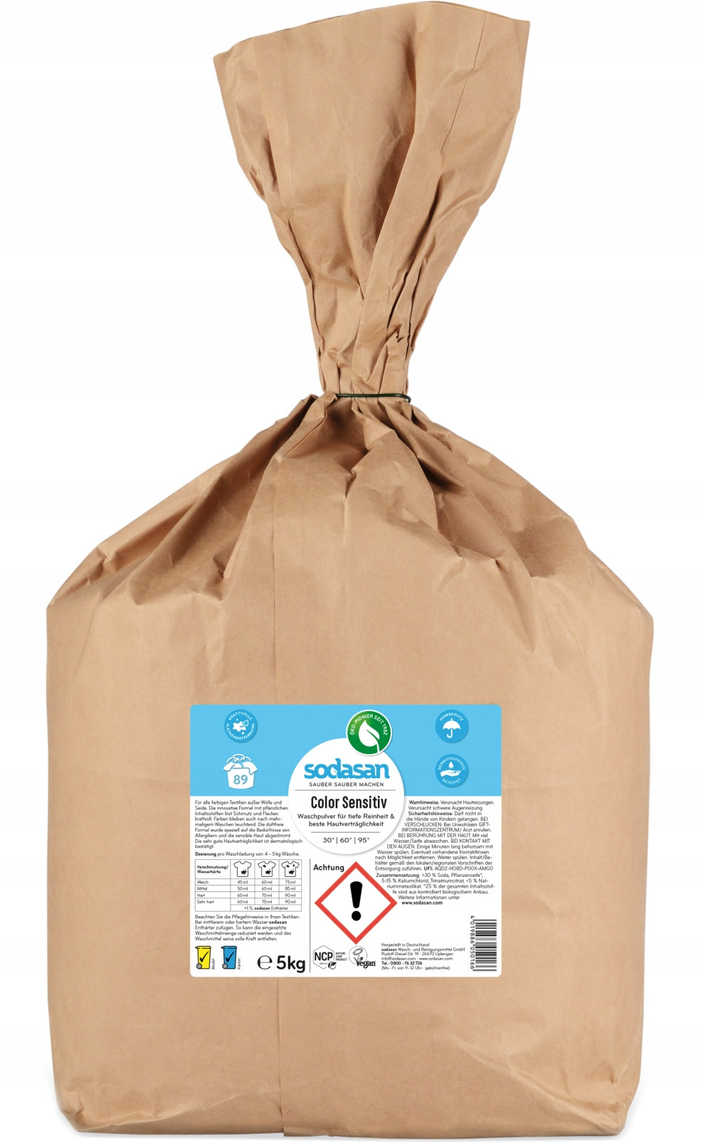 Sodasan ORGANIC WASHING POWDER 5 kg BIO