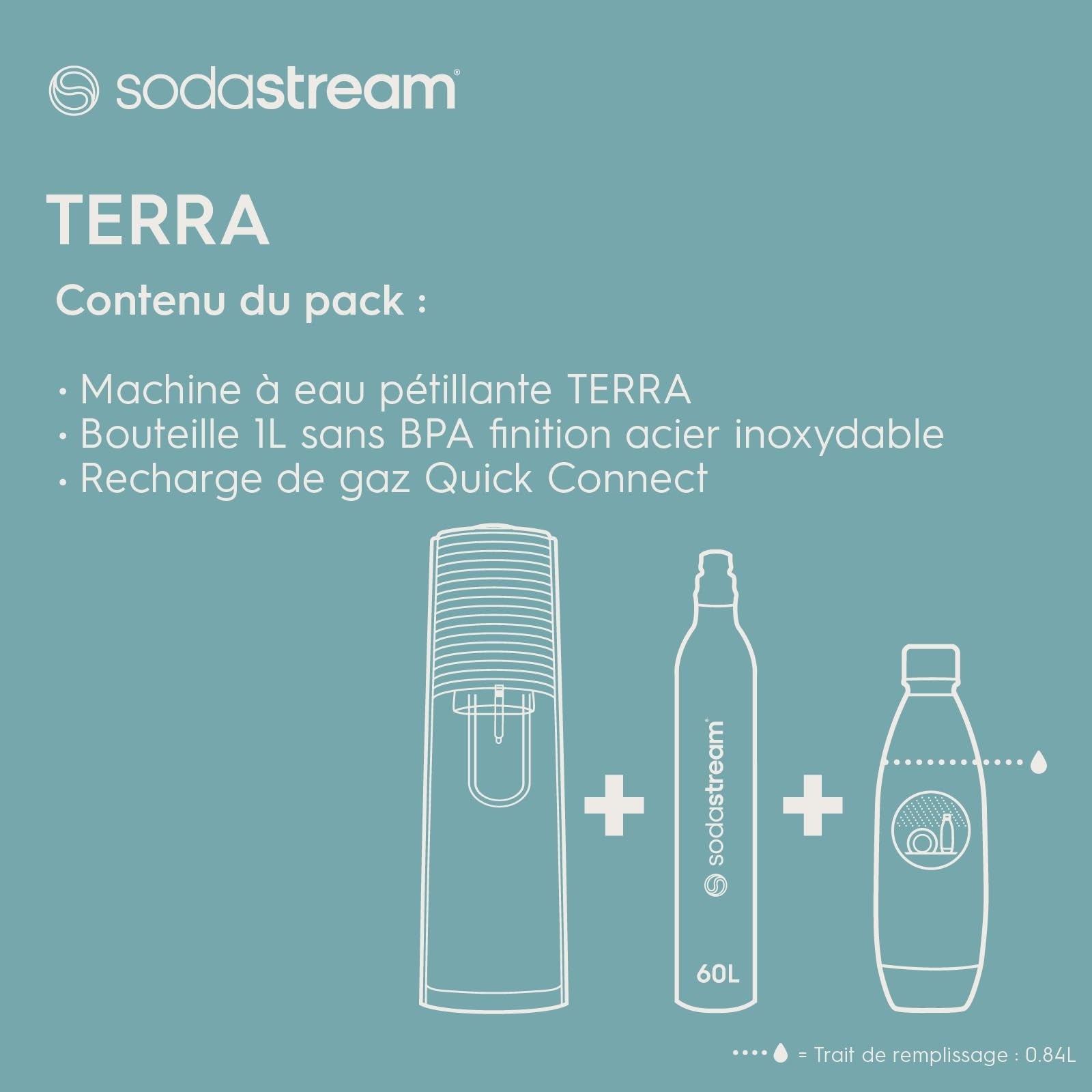Sodastream Terra Carbonated Water Machine Manufacturer code 1012811339