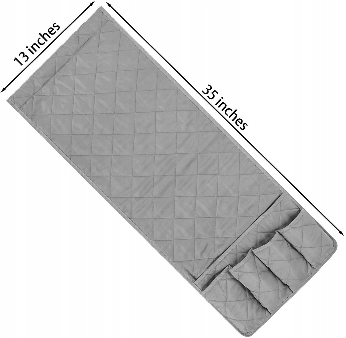 Sofa Armrest Organizer 5 Pockets Remote Control Holder Color gray