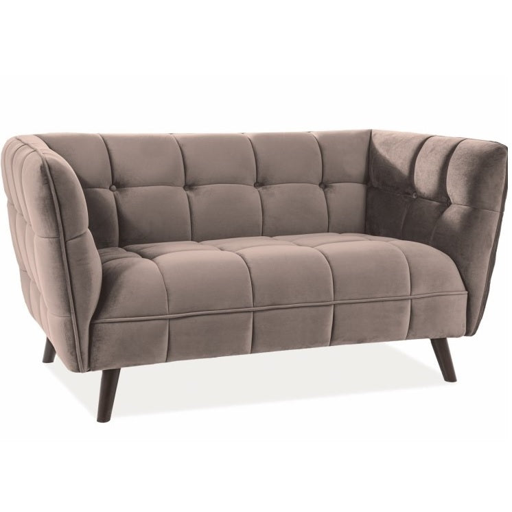 Zweisitzer-Samtsofa Signal Meble Castello 2, beige 