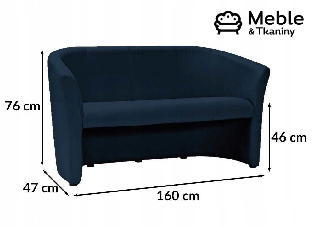 Weiche Bank Signal Meble Tm-3, blau 