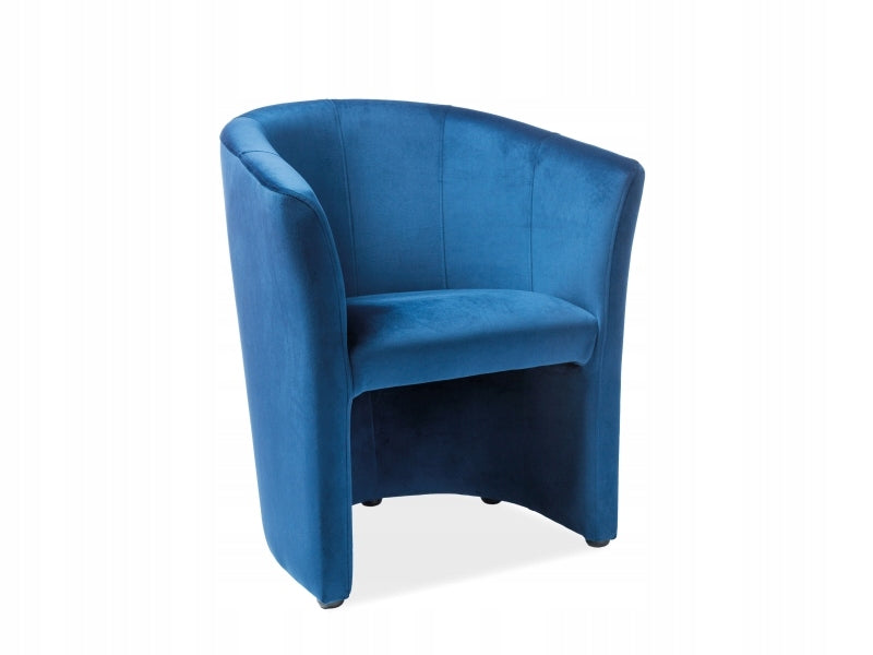 Dreisitzer-Samtsofa Signal Meble TM 3, dunkelblau 