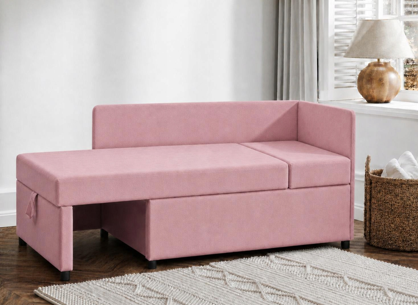 Sofa Viluś 106x75x80 cm sofa with sleeping and storage function pink Manufacturer code 5903181692000
