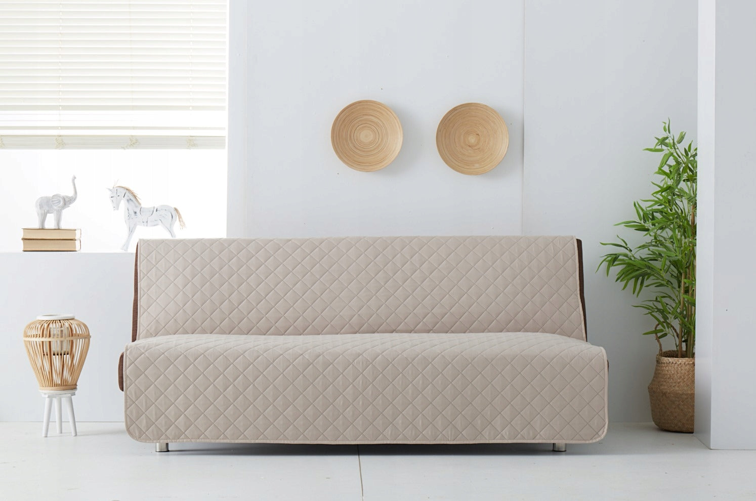 Sofa cover, sofa protector, double-sided cover, beige brown EAN (GTIN) 8435418075142