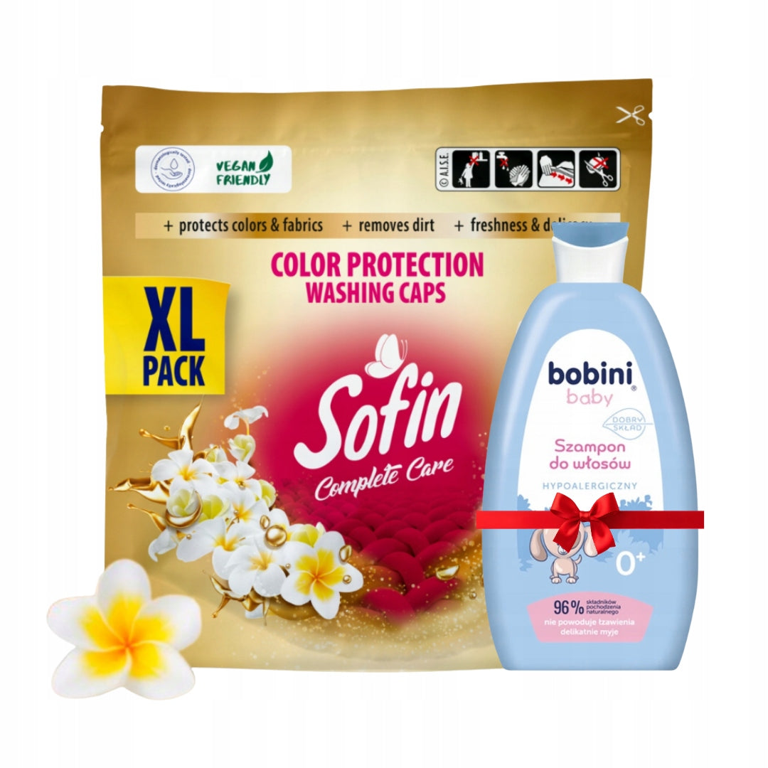 Sofin Color Fabric Washing Capsules 42pcs Freebie Shampoo 300ml