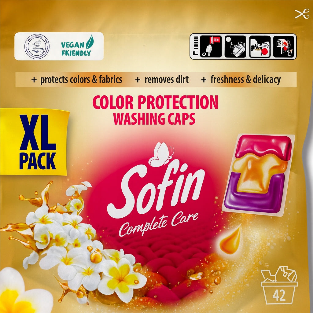 Sofin Color Protection Color Washing Capsules 42 Pcs XL Vegan