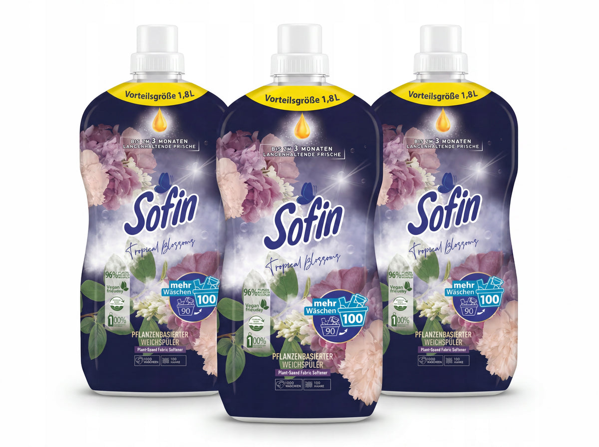 Sofin Tropical Blossoms Rinsing Liquid 1,8L 100 Washes Set of 3