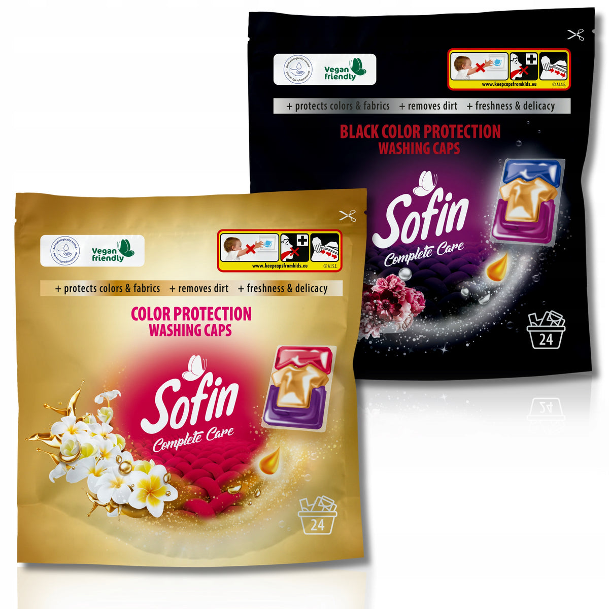 Sofin Washing Capsules Color Black 48pcs Mix