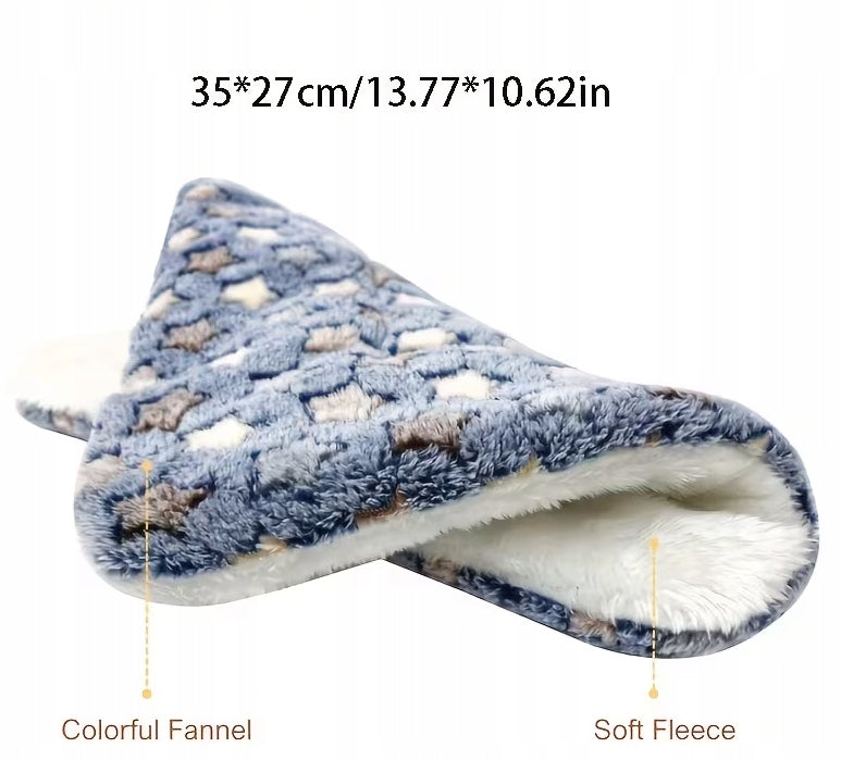 Soft Bed Mat for Small Animals Blue-Grey Set of 3 Product width 27 cm