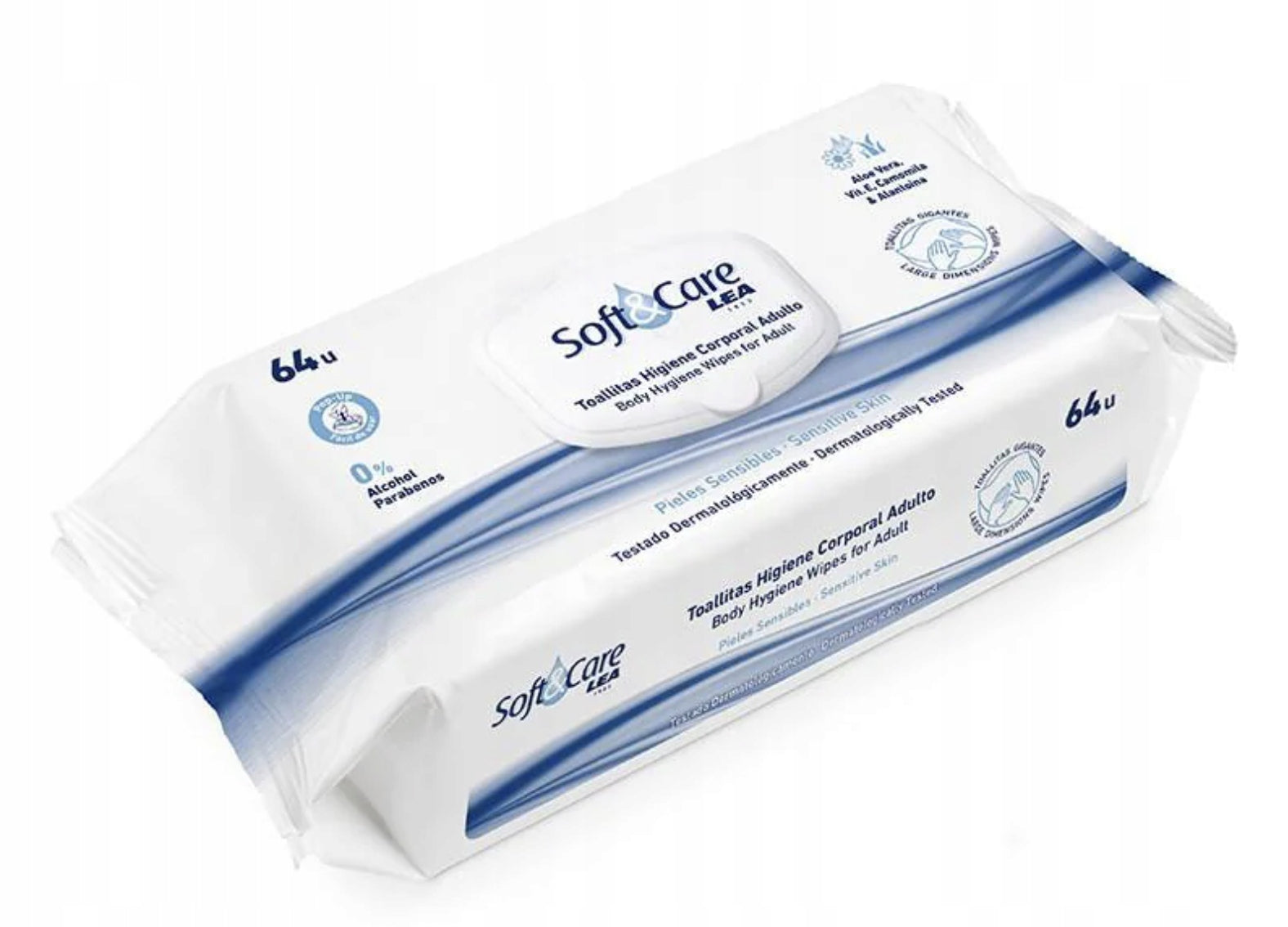 Soft&Care XL WET WIPES FOR ADULTS AND INFANTS 64 PCS.