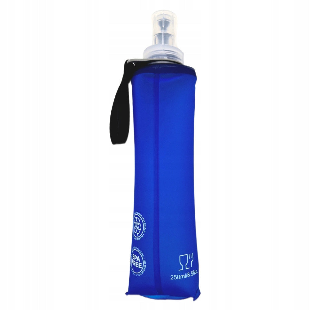 Soft Flask 250ml Folding Soft Running Bottle with Handle Blue Volume 250 ml