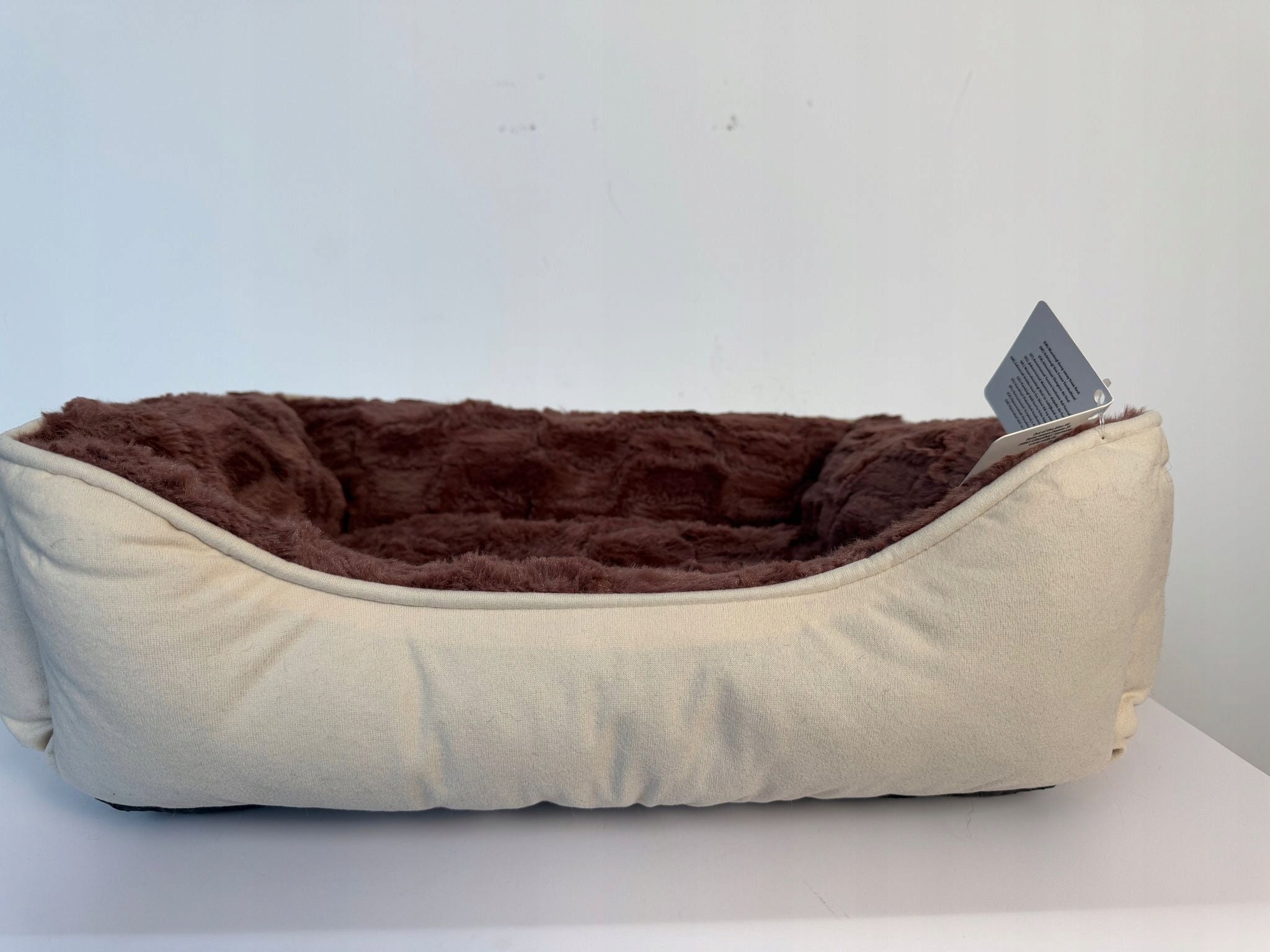 Soft Fluffy Cat Dog Bed Shaggy 50x40 cm Couch Playpen HIT Color brown