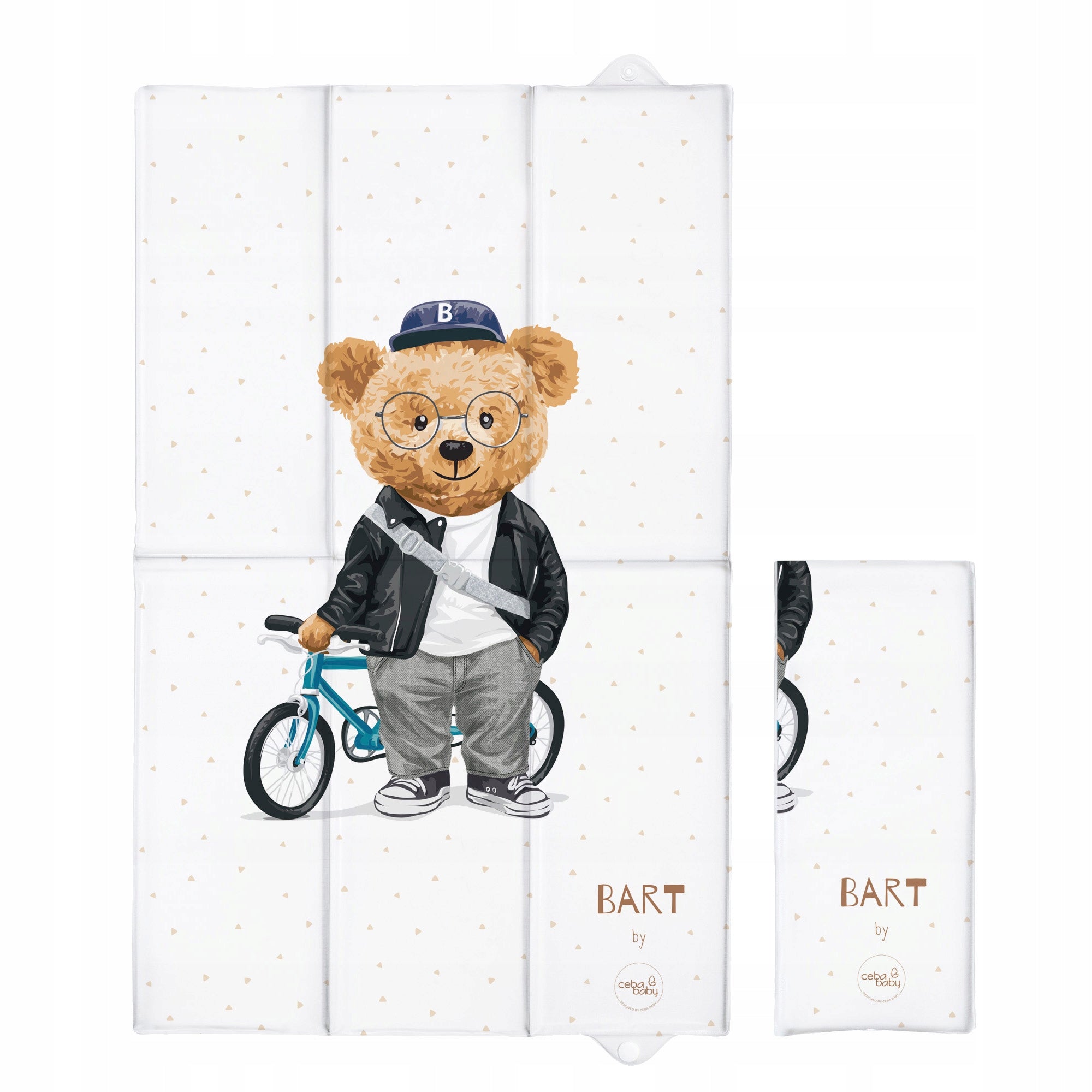 Soft Folding Changing Table With Clasp Changing Mat 50X80 Fluffy Bart