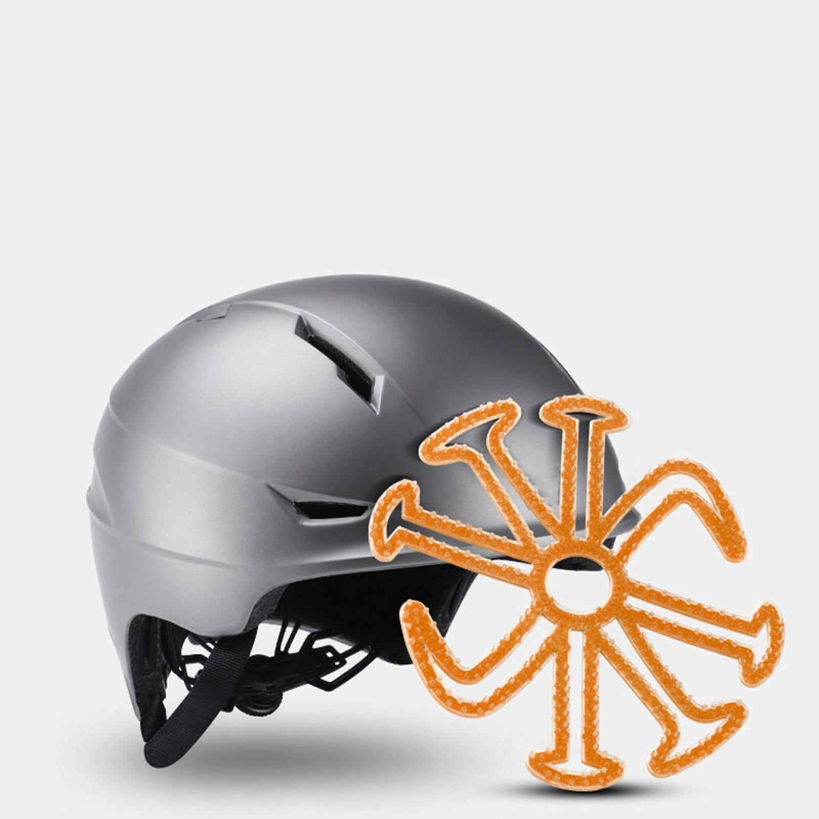 Soft Helmet Pads, Helmet Inner Liner Silicone Pad for Bike Helmet orange Manufacturer no brand