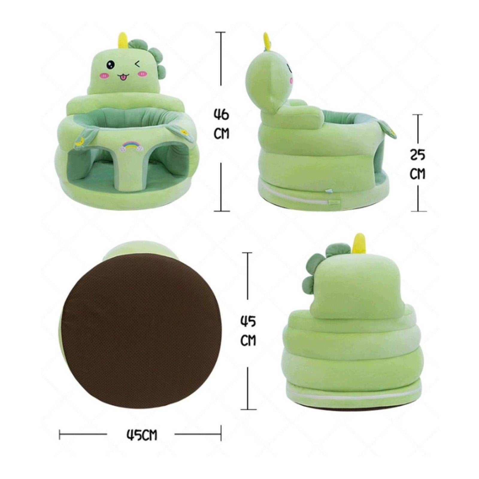 Soft Infant Sofa Spinal Alignment High Back Infant Sofa Anti Green Dinosaur Brand no brand