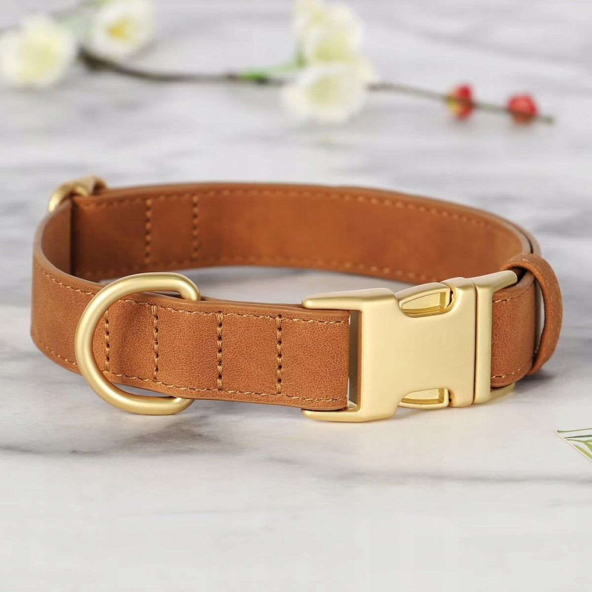 Soft Leather Dog Collar with Quick Fasten Buckle L Manufacturer code 888928