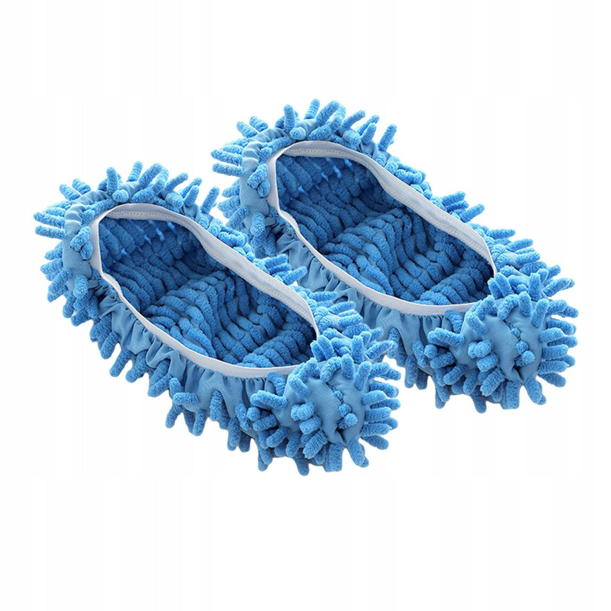 Soft Microfiber Mop Slippers Shoes Cover Foot Dust Hair Cleaner Floor Blue