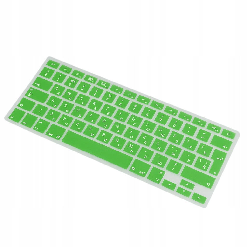 Soft Silicone Keyboard Film (QWERTY + Russian) for 13 / Green