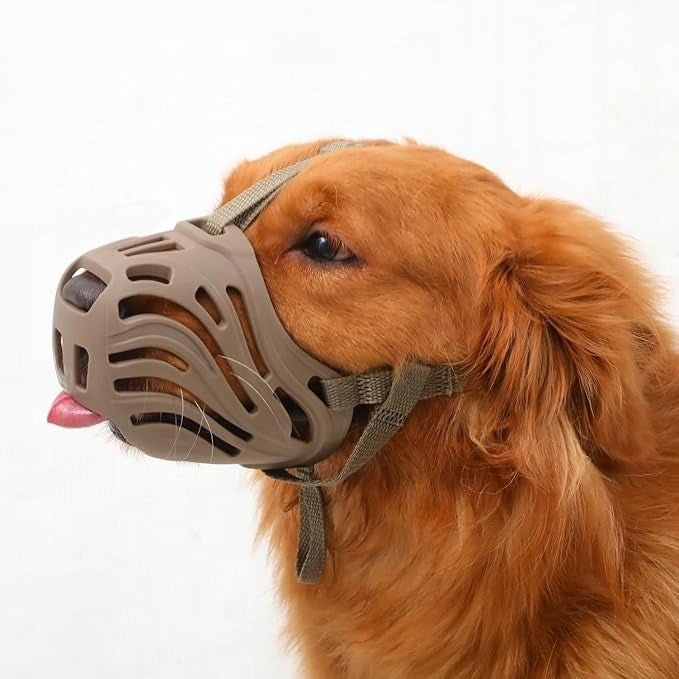 Soft Silicone muzzle For Dog ETONSUNNY Brown XL