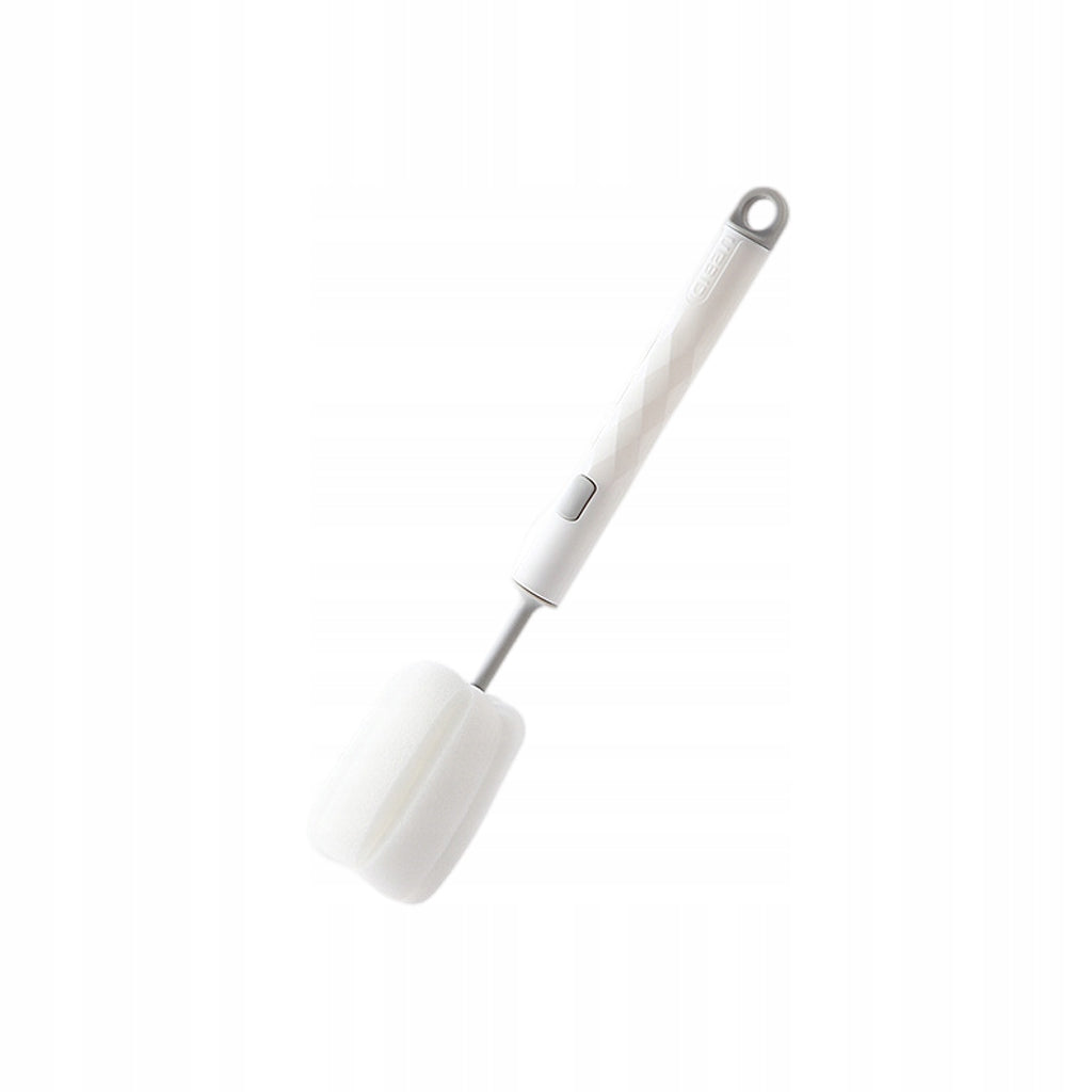 Soft Sponge Cup Brush Scrub Glasses Scrub Sponge Rinses Clean Long White