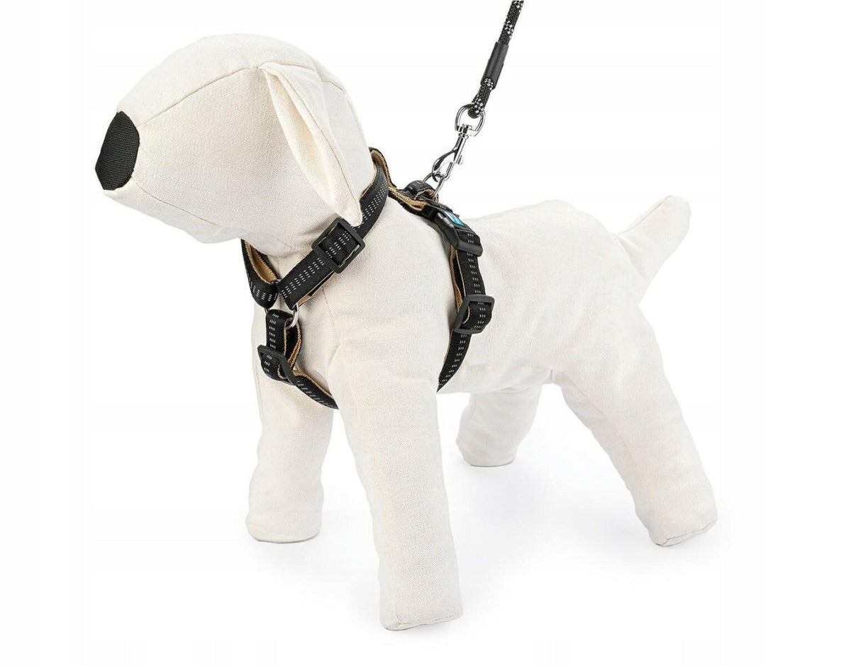Soft Style S Adjustable Dog Harness Black Reflective Happet Packaging status original