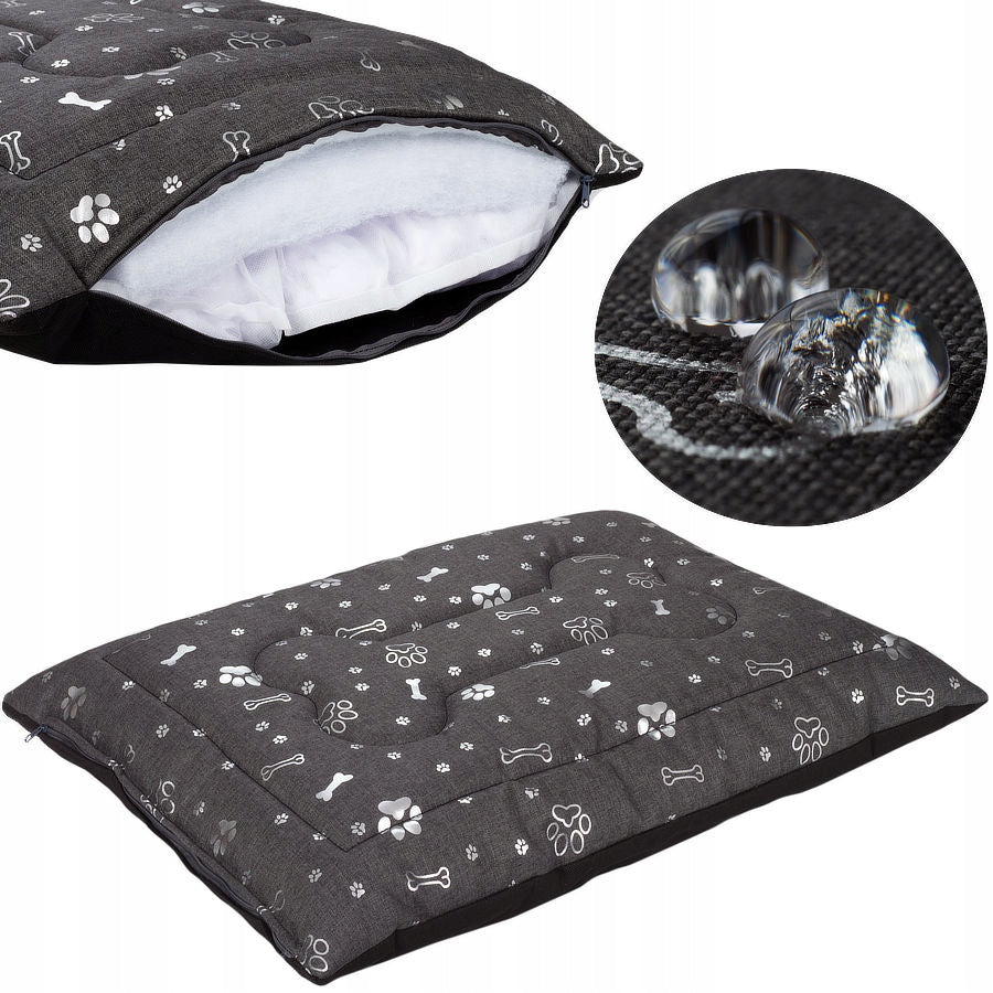 Soft WATERPROOF dog bed Welsti 70x50 cushion ZIPPER pillow
