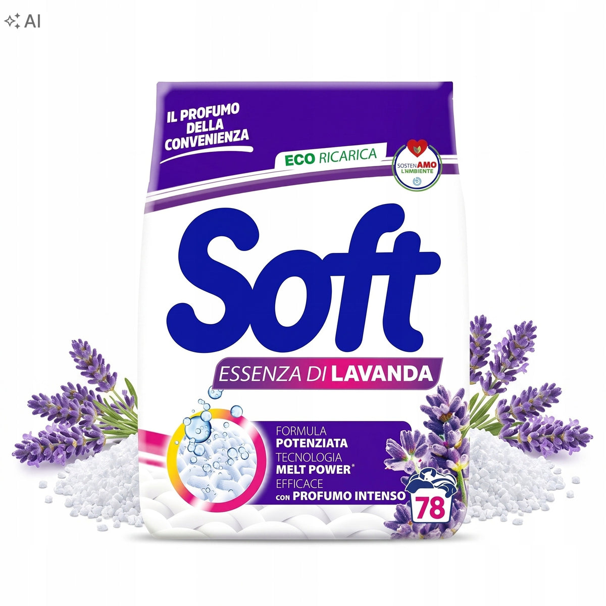 Soft Washing powder Lavender 3,9 kg