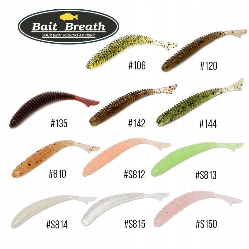 Soft bait Bait Breath Fish tail RINGER 2" #GF03 Grow Flake Okiami Packaging status original