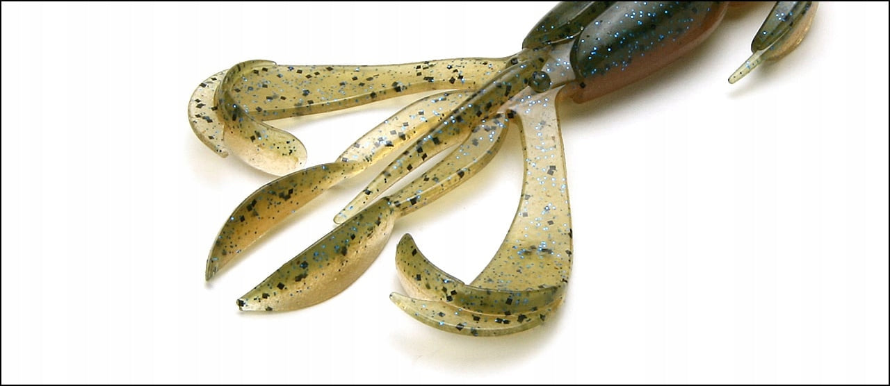 Soft bait Keitech Crazy Flapper 3.6" #403 Green Weenie Blue (7 pcs) Manufacturer code #10_403