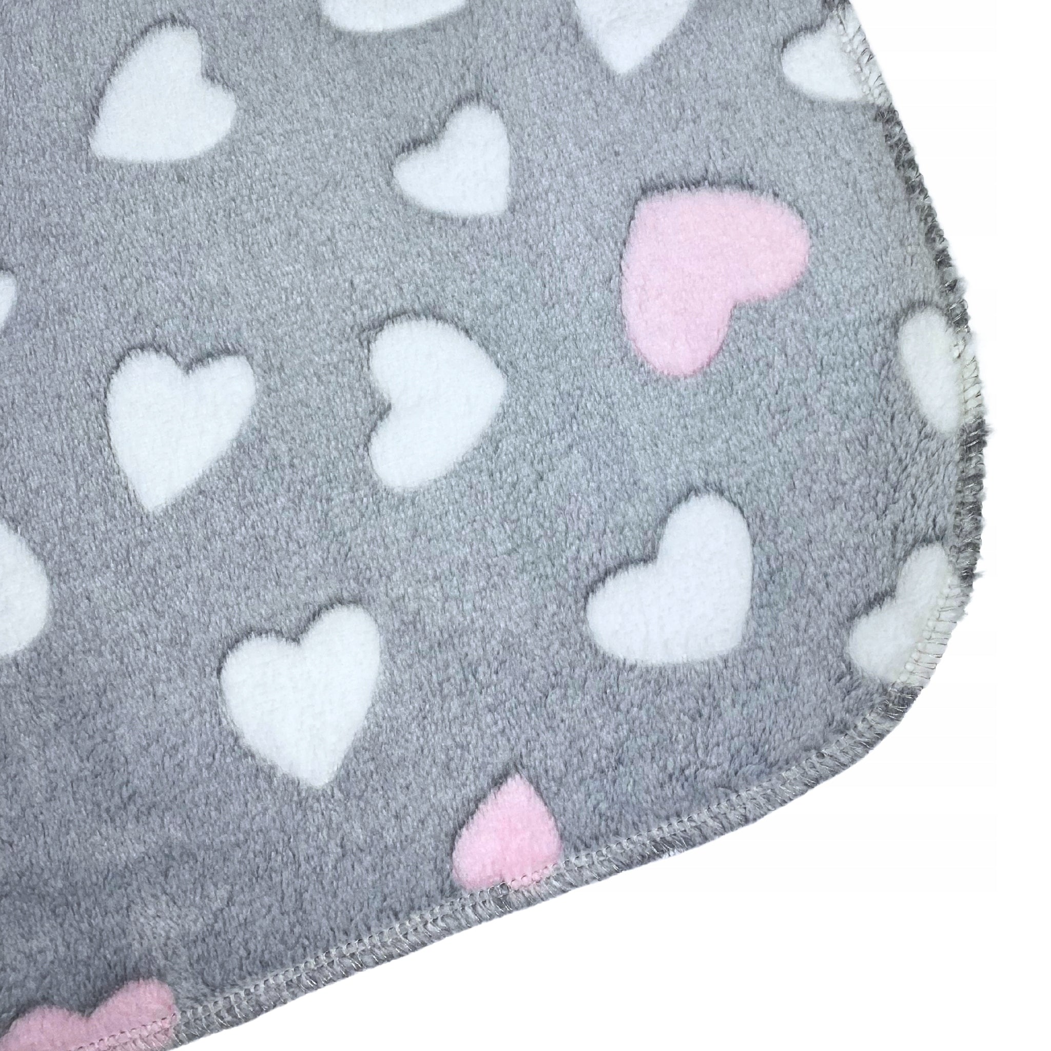 Soft cat dog blanket for bed DOTTY plush grey paws 40x60 Length 60 cm