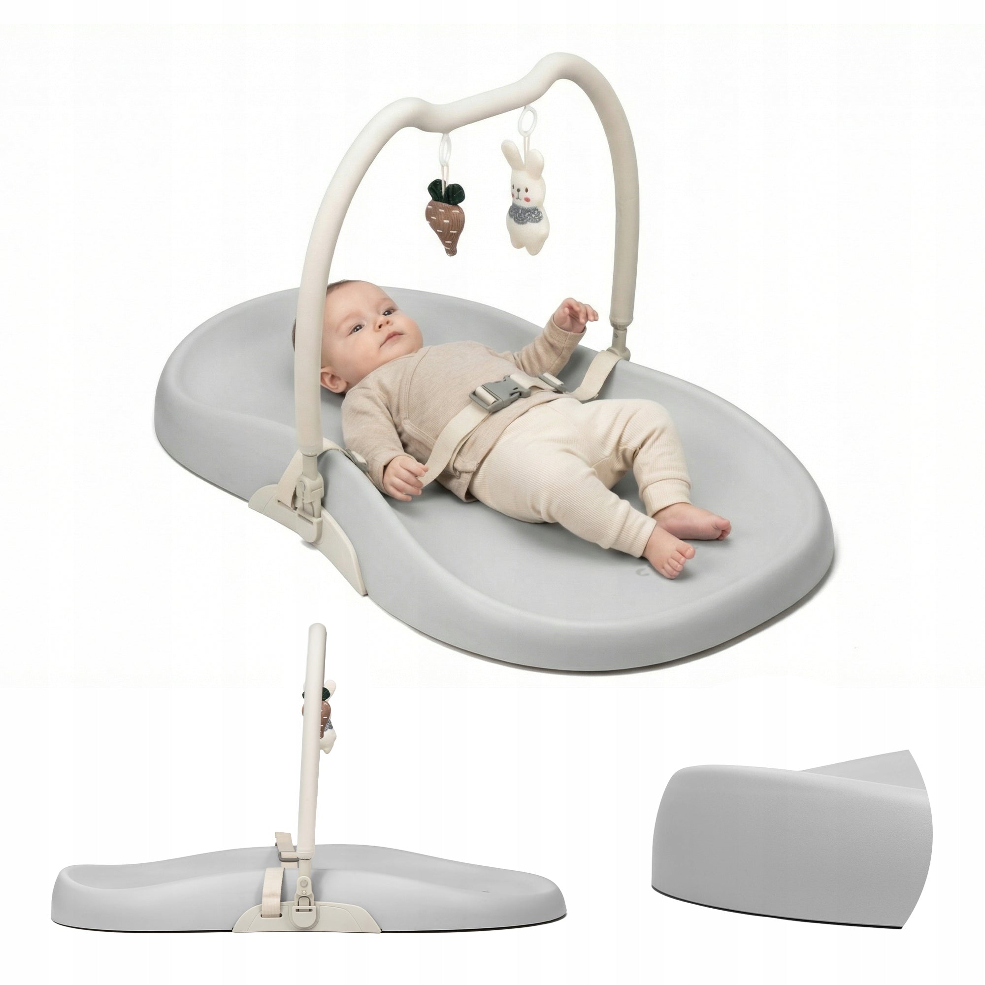Soft changing table Kidnort 52 x 71,5 cm grey