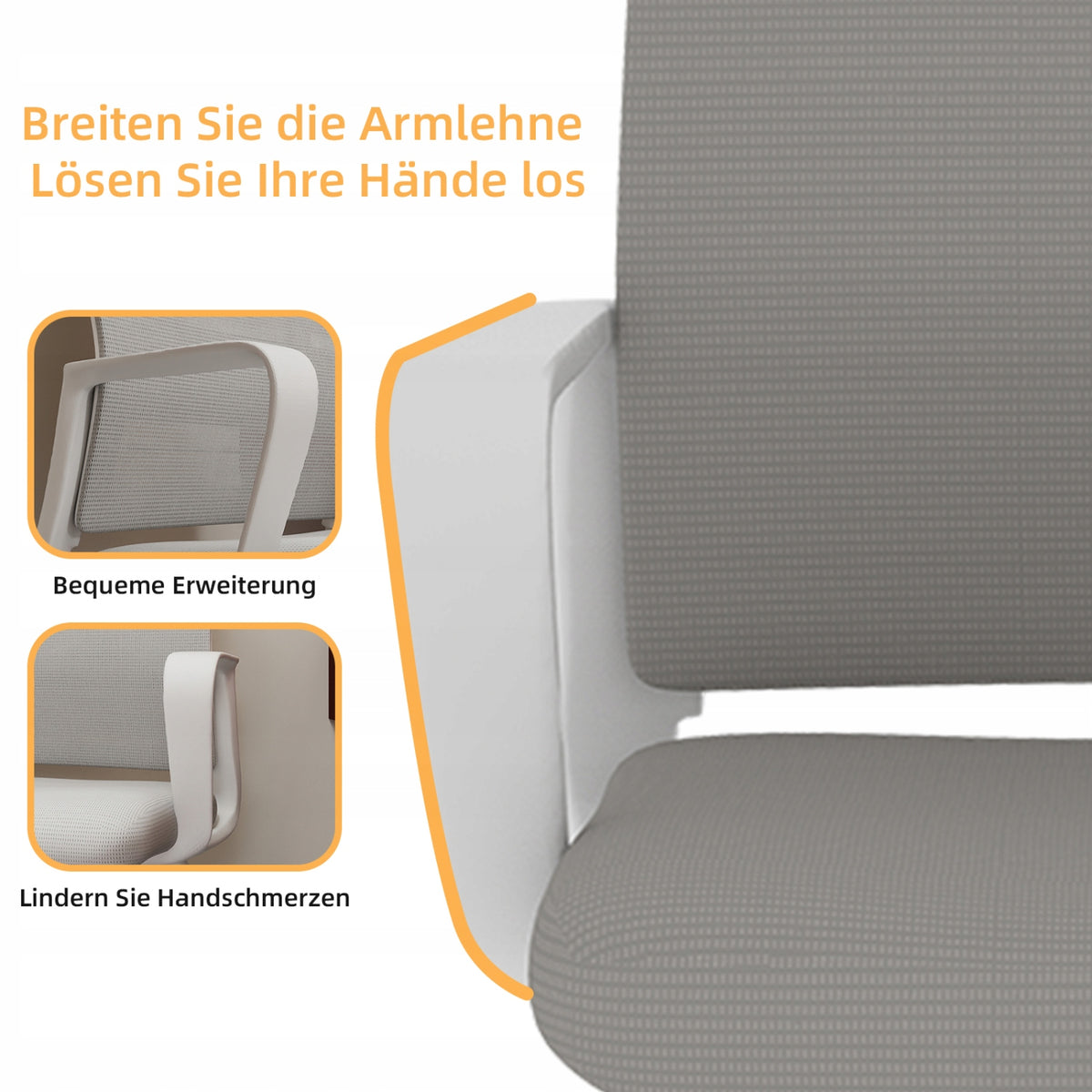 Soft, comfortable, minimalist, modern office chair Furniture depth 55 cm
