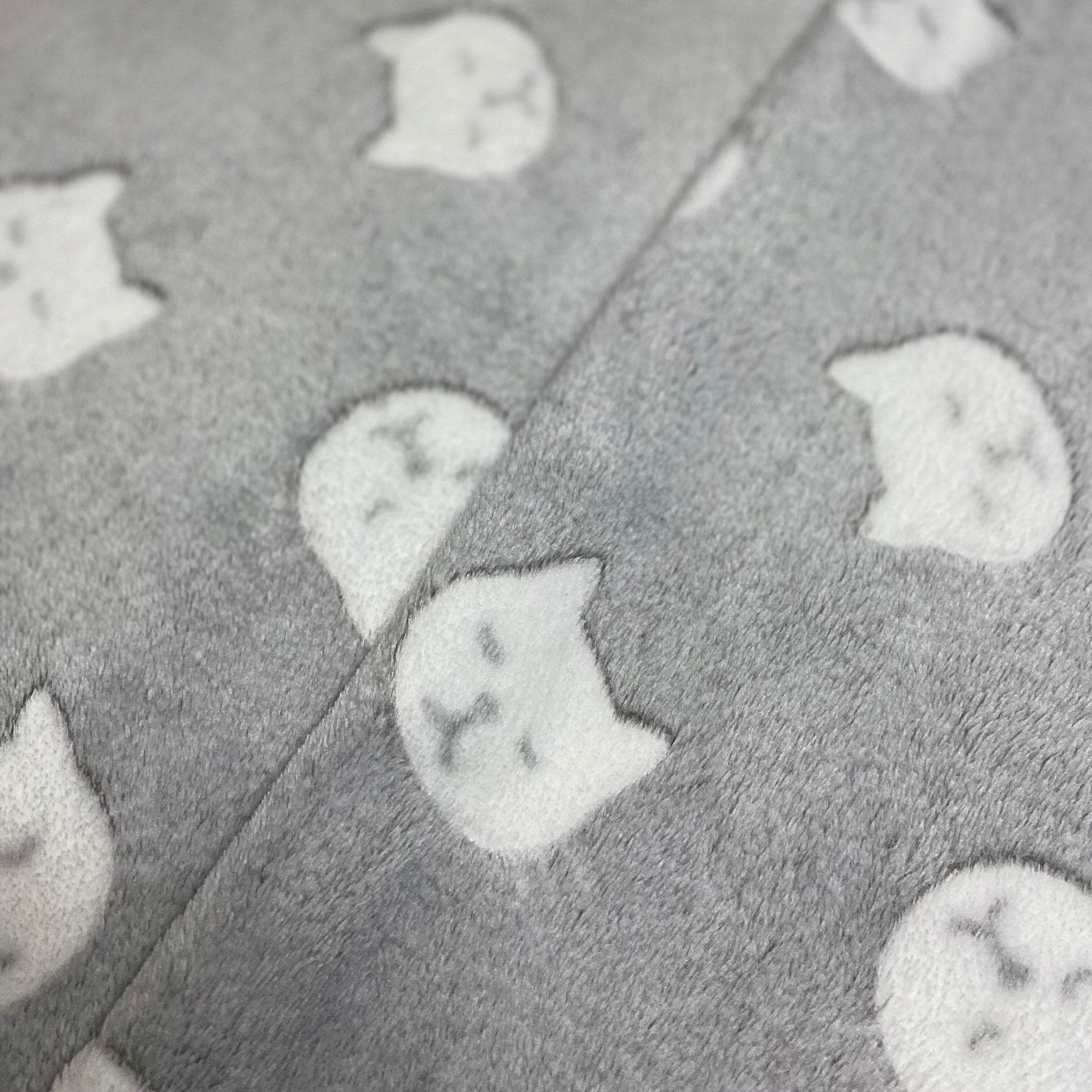 Soft dog cat blanket for bed DOTTY fleece minky grey cats 120x100 Brand DOTTY