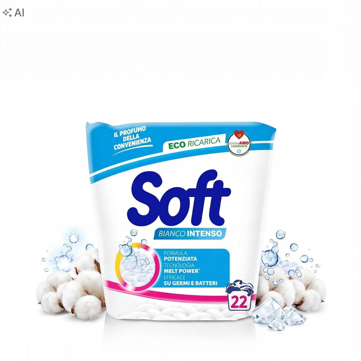 Soft washing powder Bianco Intenso 1,1 kg