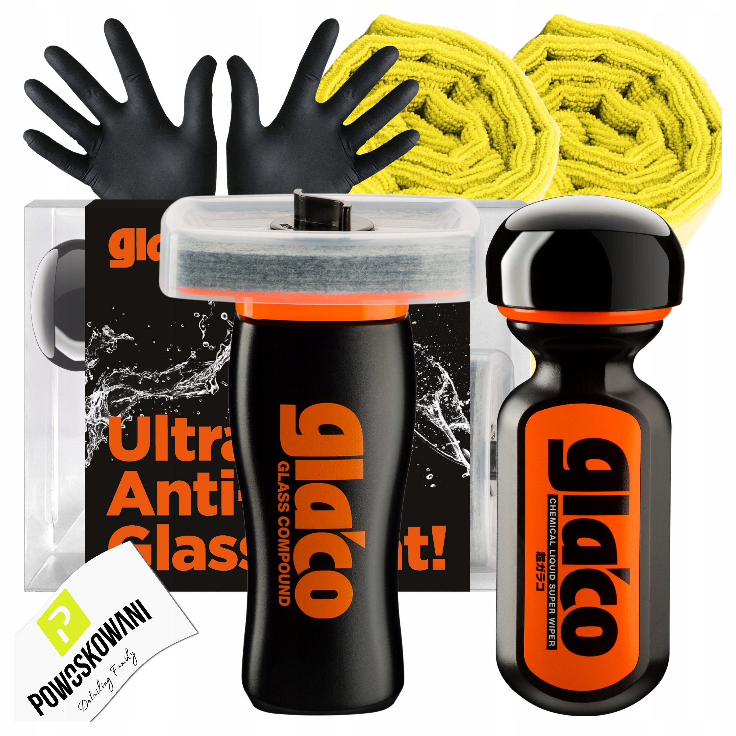 Soft99 ULTRA GLACO + GLASS COMPOUND Window Kit Liquid Wiper