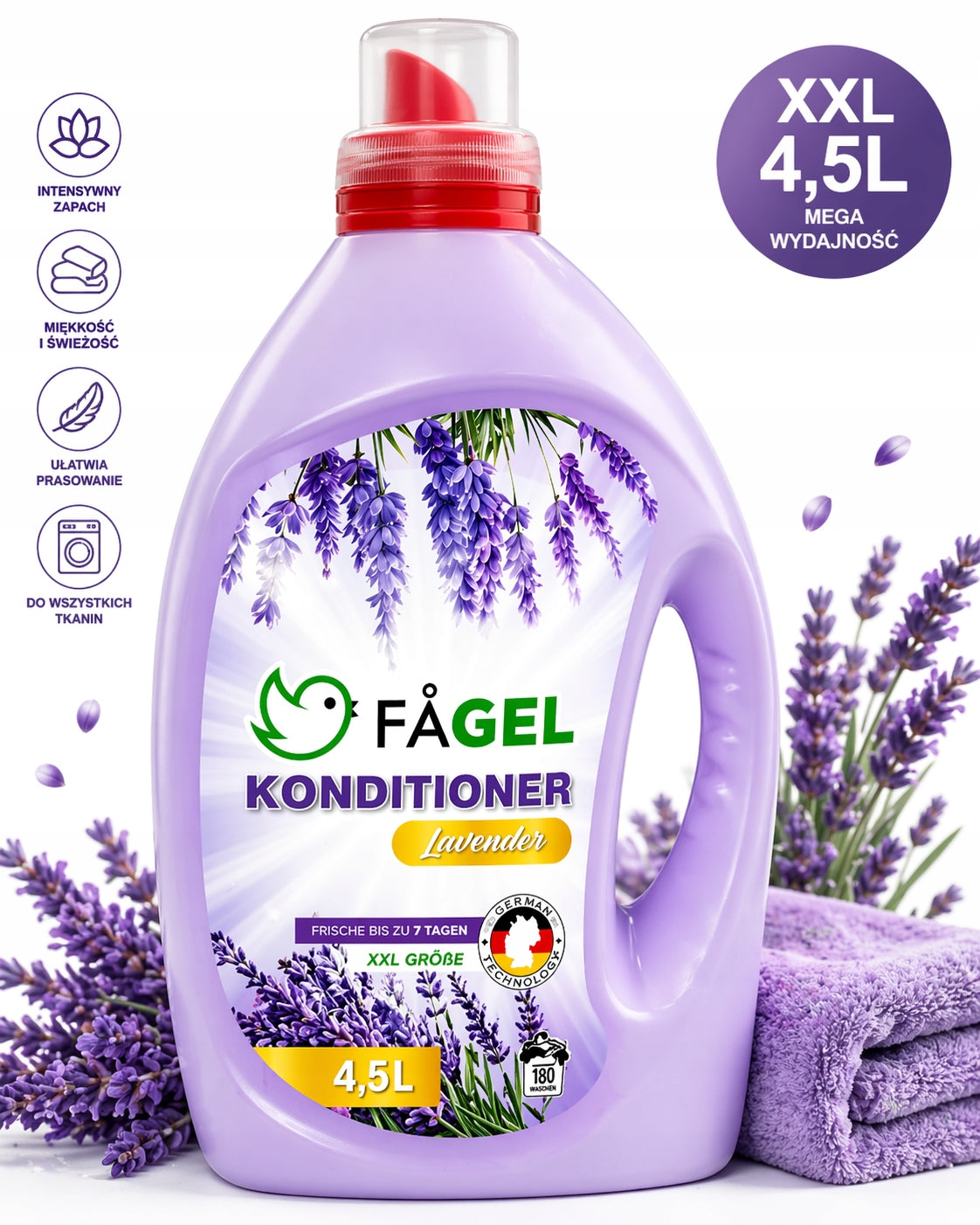 Softener FAGEL 4,5L lavender XXL concentrate efficient