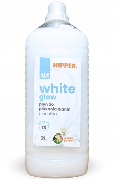 Softener HIPPER. WHITE GLOW with lanolin 2 l