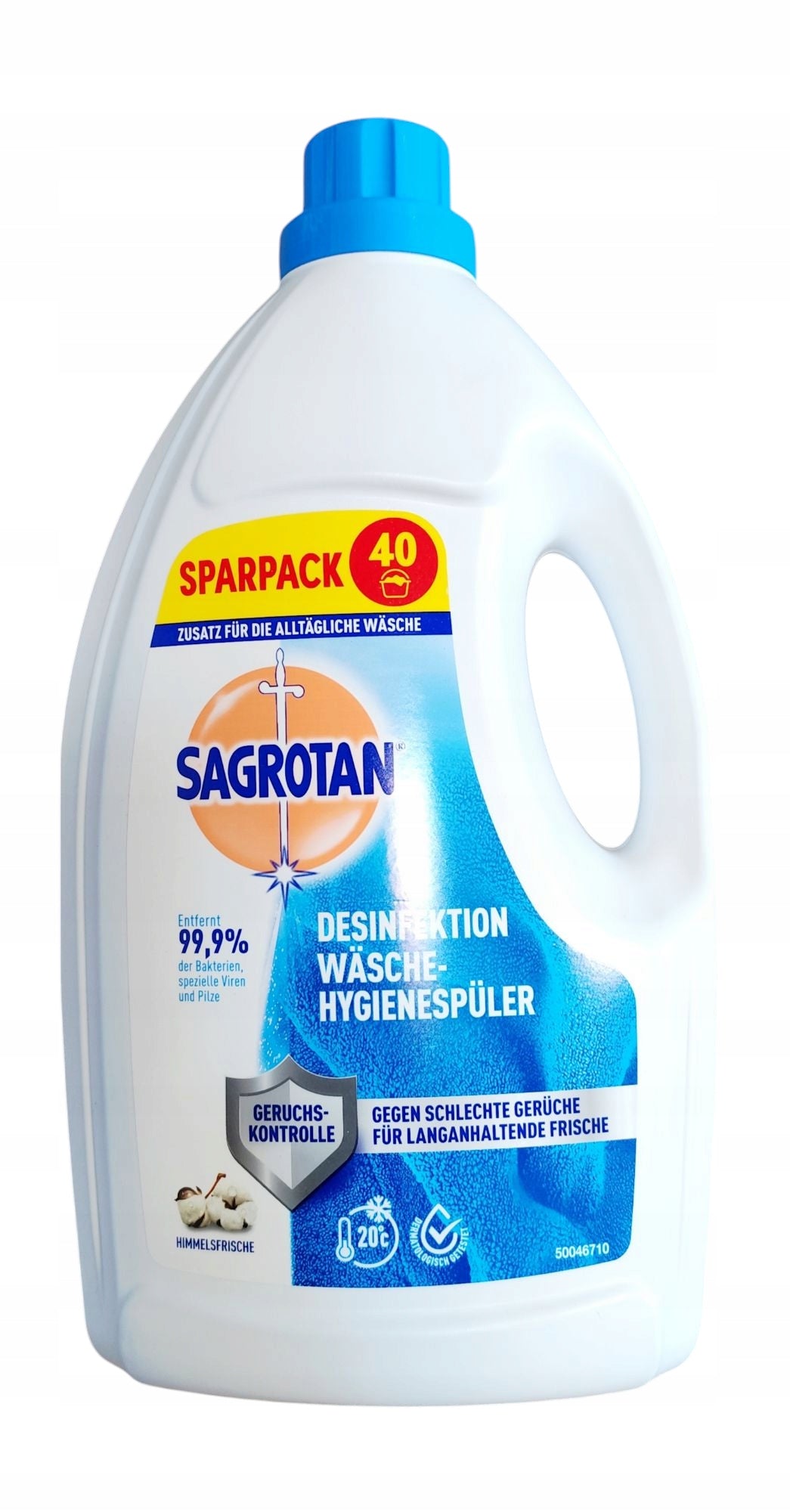 Softener Sagrotan 3L 40 washes blue from Germany