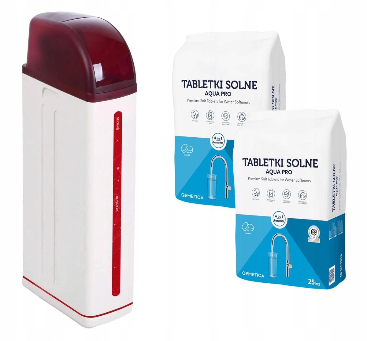 Softener water treatment plant Klarwod DS RUBY LINE 20 + Salt 2x25kg