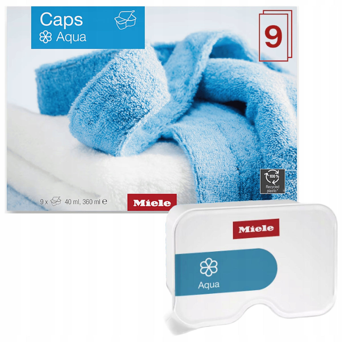 Softening Capsules Miele Caps Aqua WA CSOA 0902 L Rinsing Liquid 9 pcs