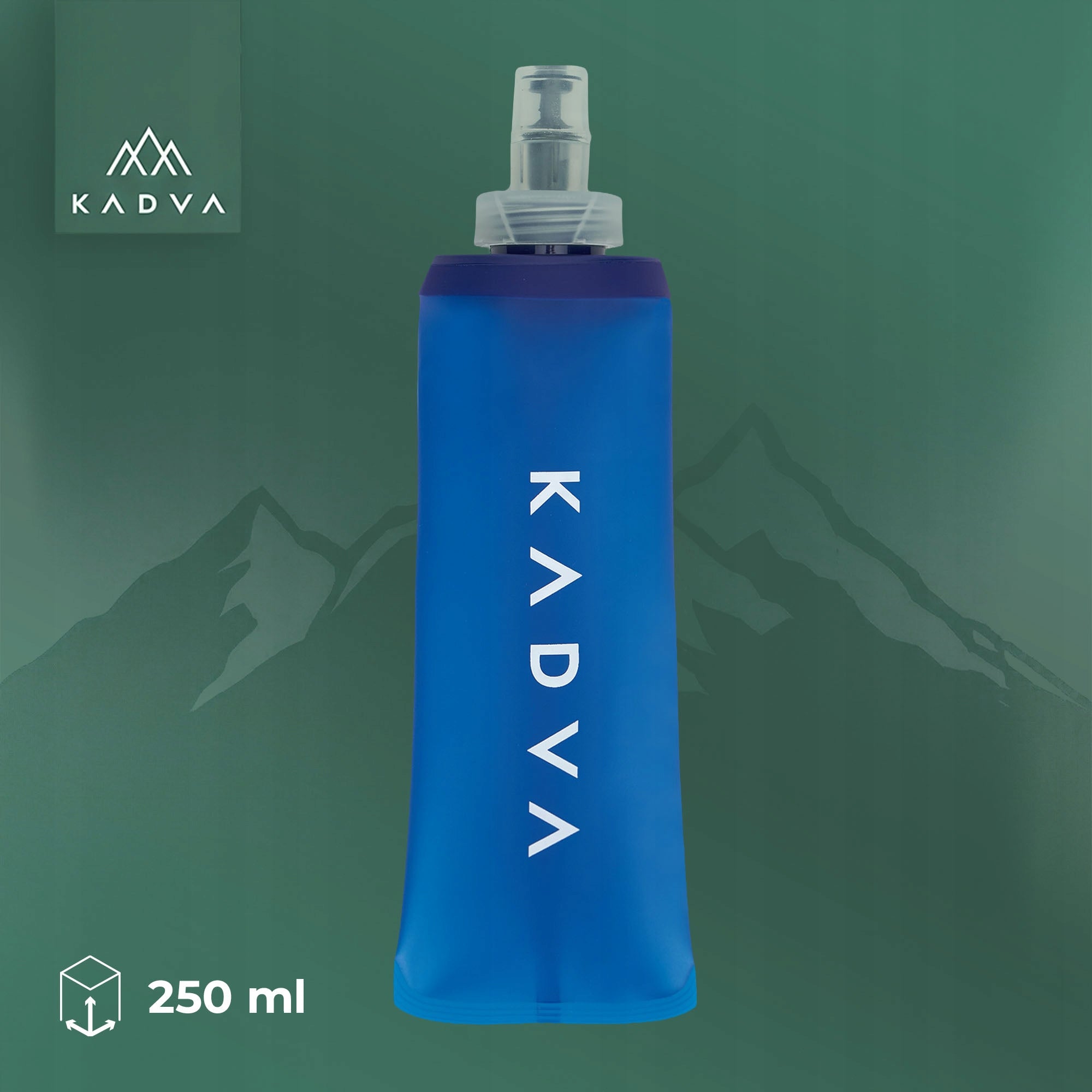 Softflask KADVA Flowbie 250 ml blue Lightweight and flexible TPU construction Manufacturer code KDV-NAB5C023-BL