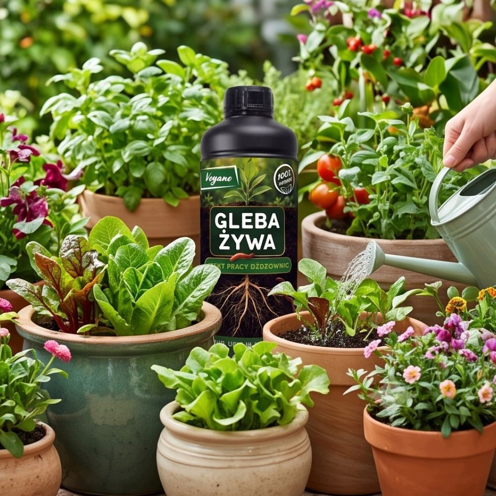 Soil living effect of earthworms 1 l Vegano Packaging status original